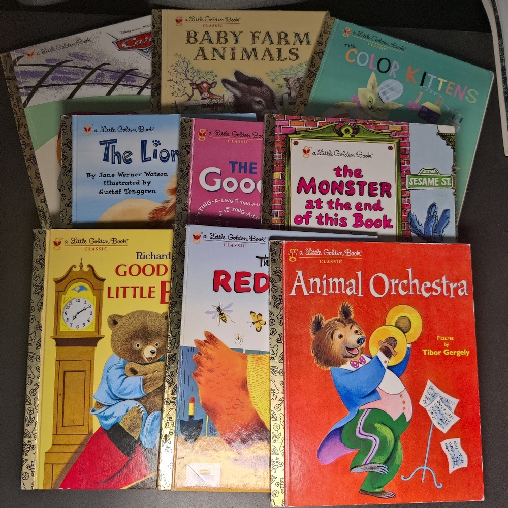 Lot of 9 Little Golden Books